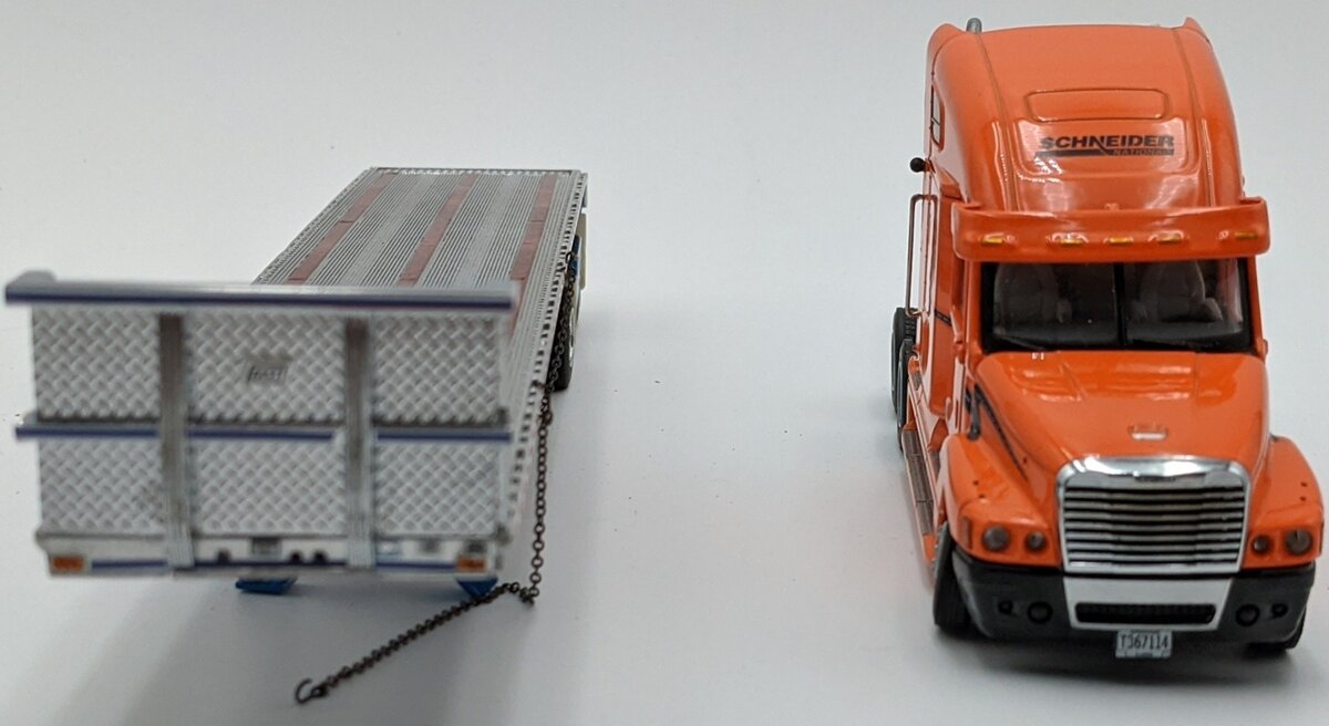 Sword Models 1:50 Scale Schneider Freightliner & Flatbed w/Log Load