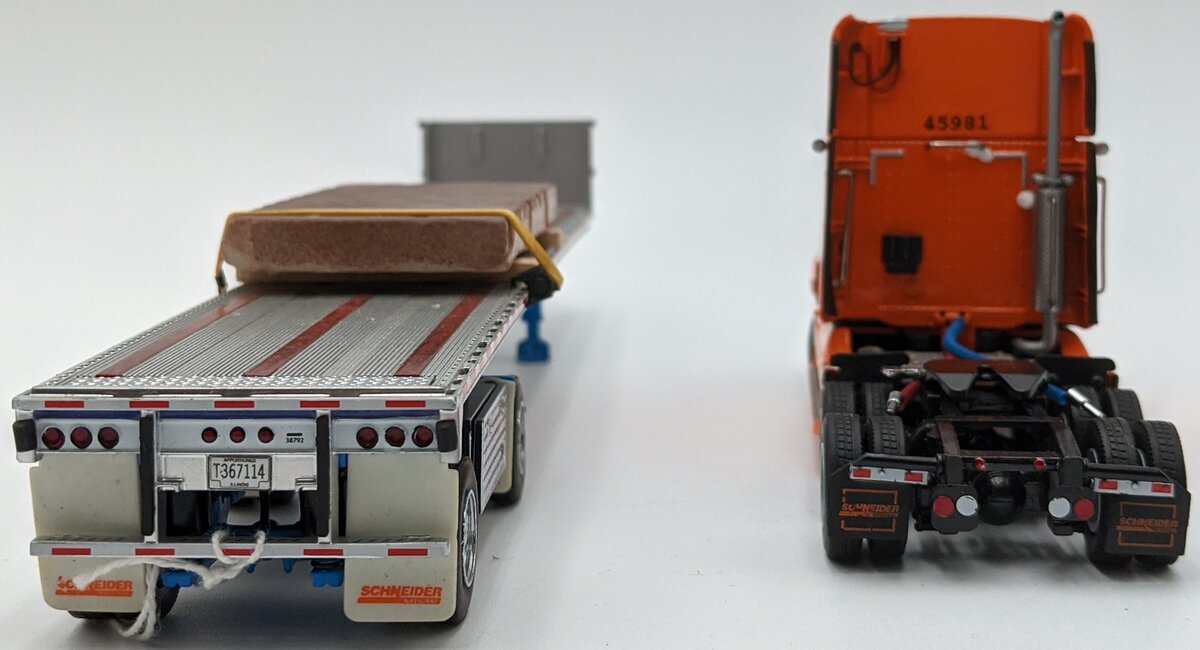 Sword Models 1:50 Scale Schneider Freightliner & Flatbed w/Stone Load