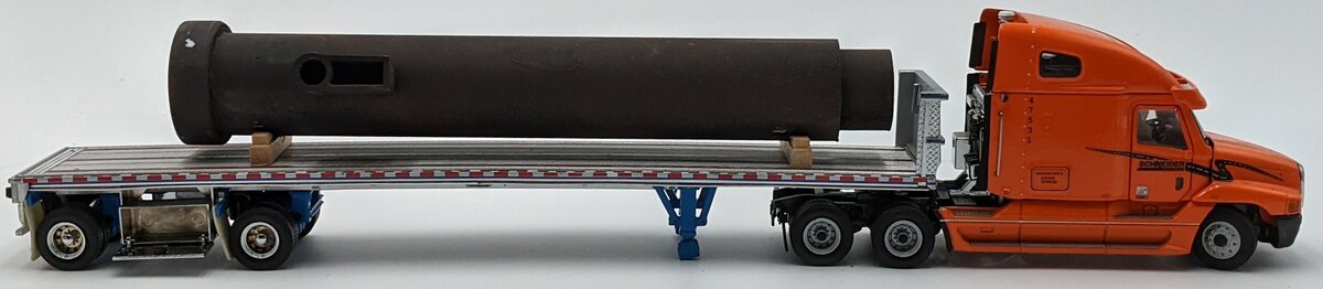 Sword Models 1:50 Scale Schneider Freightliner & Flatbed w/Pipe Load
