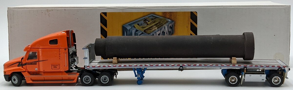 Sword Models 1:50 Scale Schneider Freightliner & Flatbed w/Pipe Load