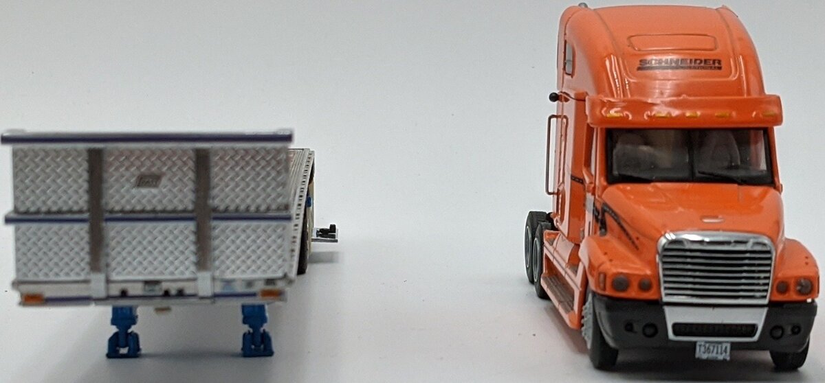 Sword Models 1:50 Scale Schneider Freightliner & Flatbed w/Pipe Load