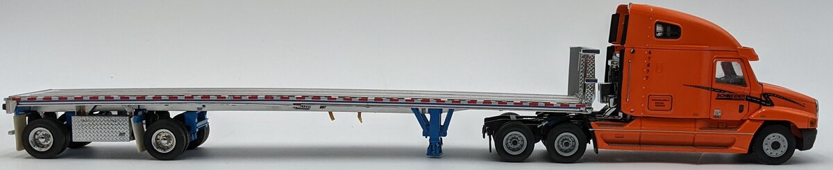 Sword Models 1:50 Scale Schneider Freightliner & Flatbed w/Concrete Barrier Load