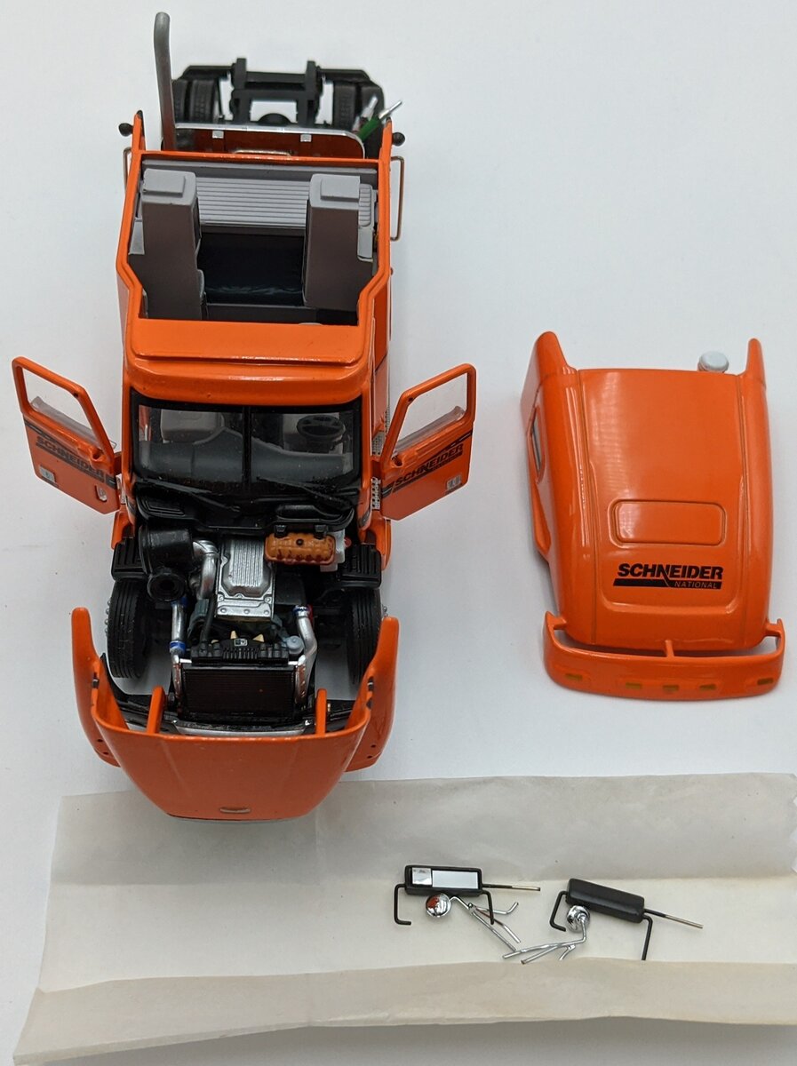 Sword Models 1:50 Scale Schneider Freightliner & Flatbed w/Wood Block Load
