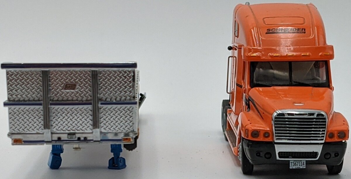 Sword Models 1:50 Scale Schneider Freightliner & Flatbed w/Copper Pipe Load