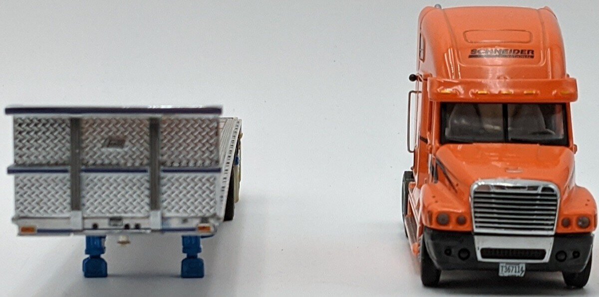 Sword Models 1:50 Scale Schneider Freightliner & Flatbed w/2 Stone Pallets Load