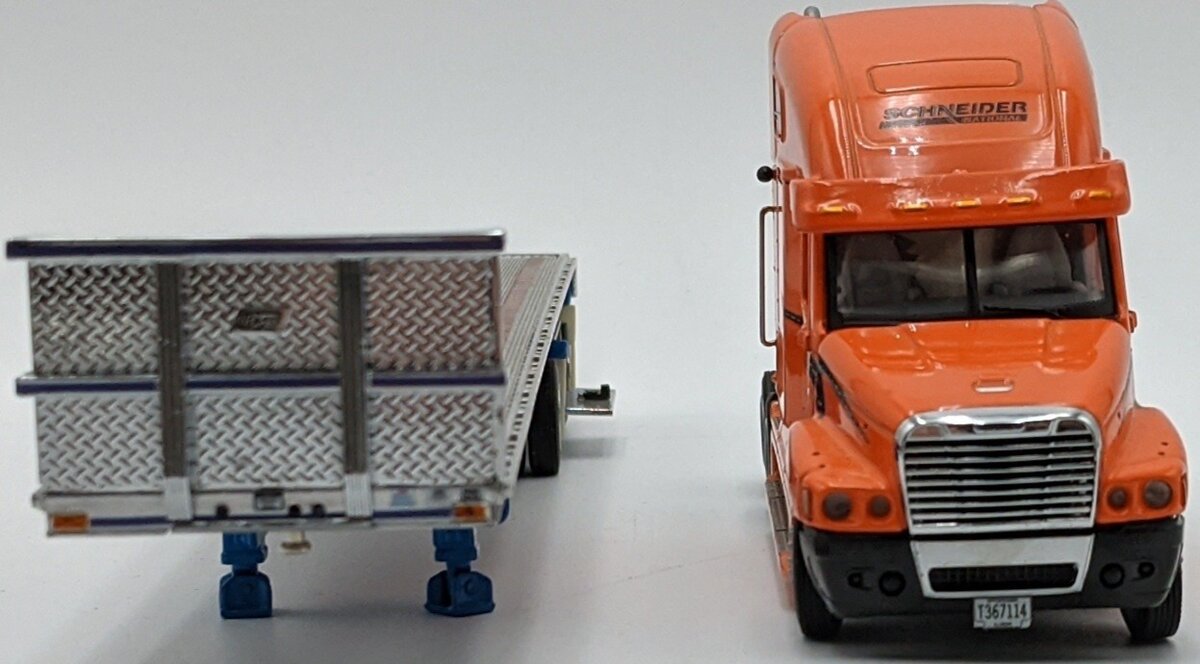 Sword Models 1:50 Scale Schneider Freightliner & Flatbed w/Wood Beam Load