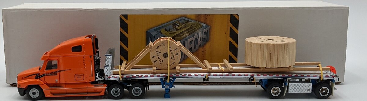 Sword Models 1:50 Scale Schneider Freightliner & Flatbed w/Siemens Cable Load