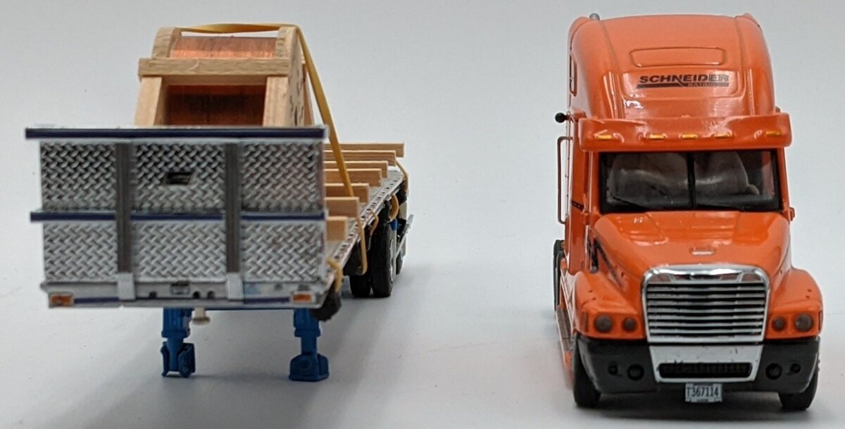 Sword Models 1:50 Scale Schneider Freightliner & Flatbed w/Siemens Cable Load
