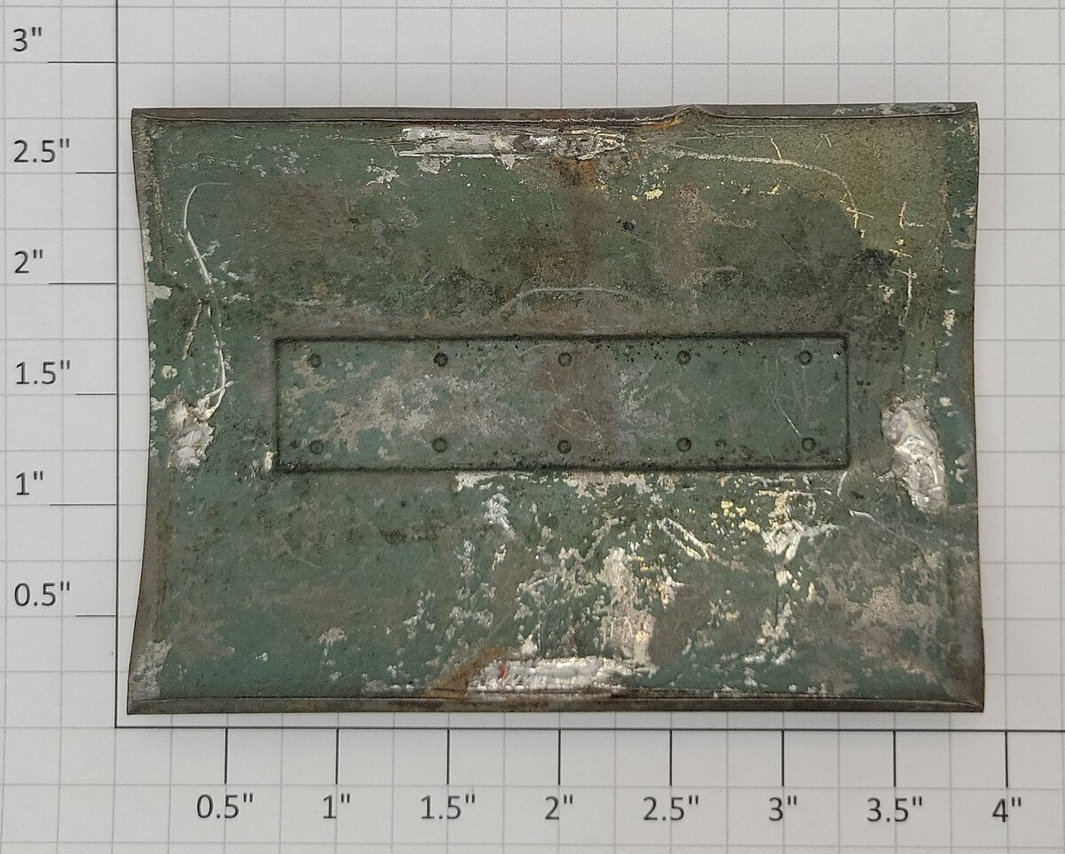 Lionel 0926-7 Green Prewar Locomotive Cab Roof with Some Rust Spots