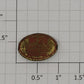 Lionel 216-10 Hopper Brass Capacity Nameplate with Red Lettering #216
