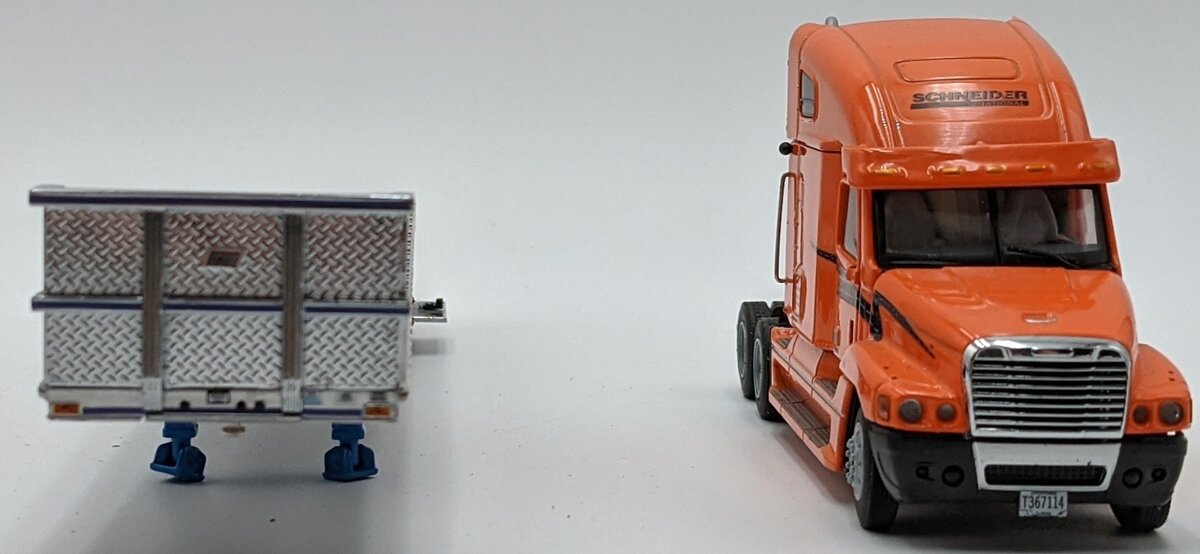 Sword Models 1:50 Scale Schneider Tractor & Flatbed w/Wood Load