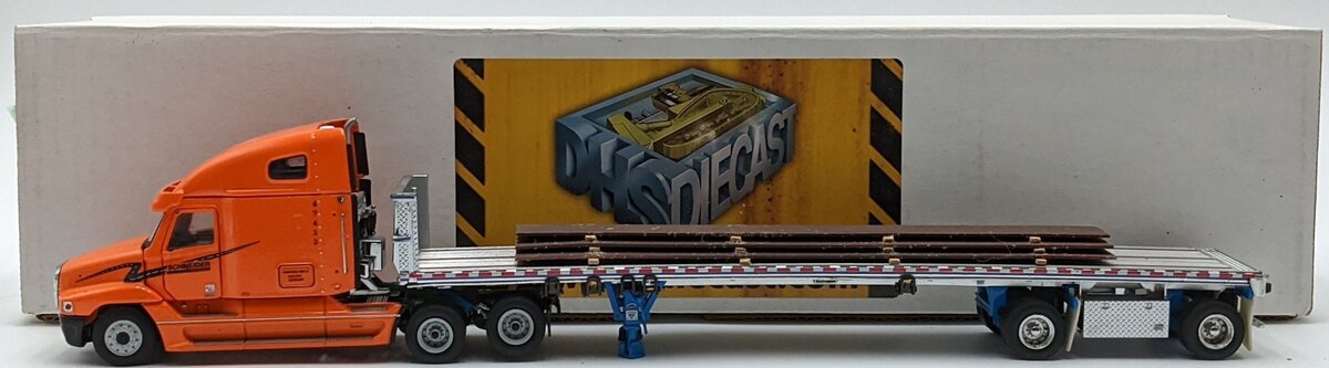 Sword Models 1:50 Scale Schneider Freightliner Tractor & Flatbed w/Load
