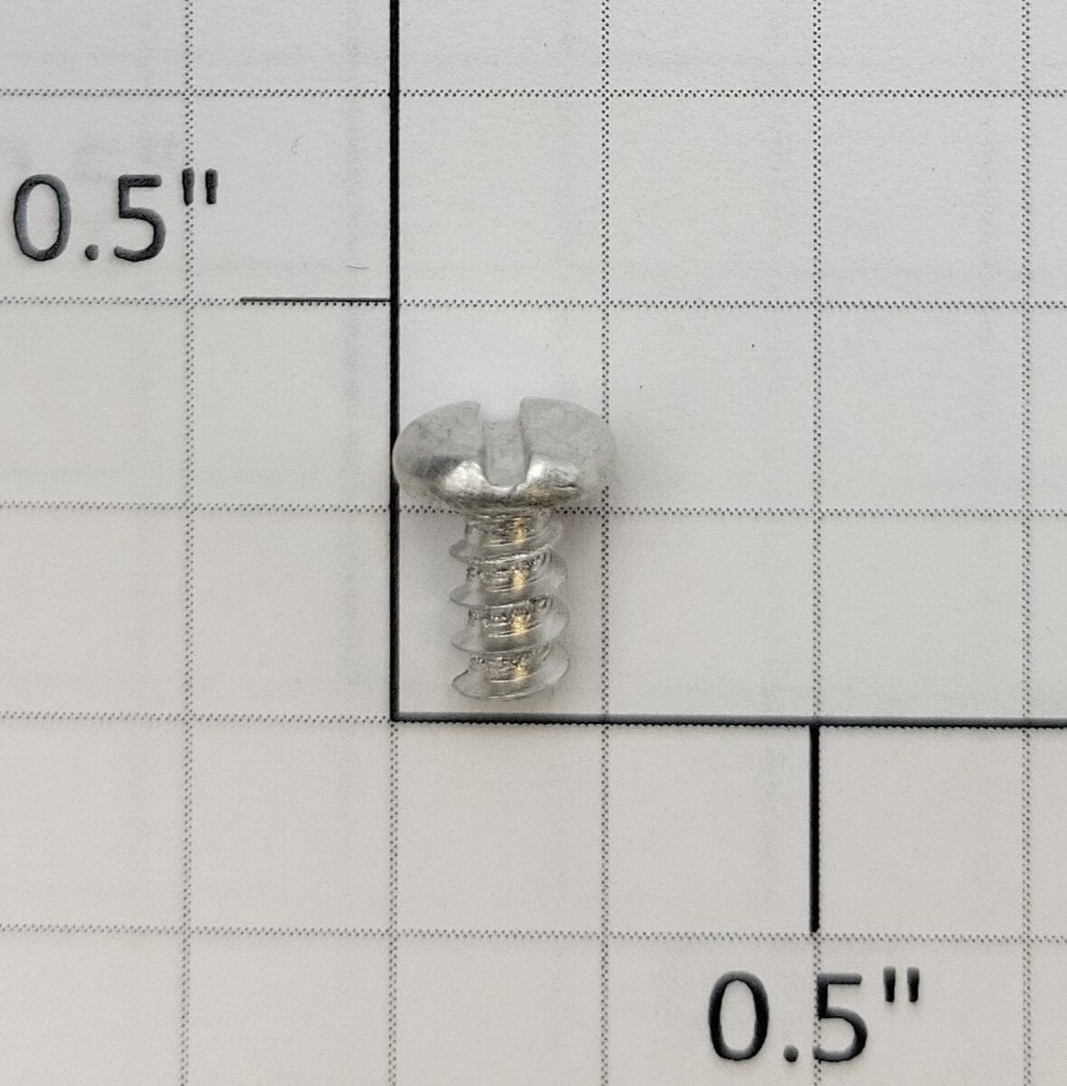 Acme #6 x 9/32" Aluminum Slotted Pan Head Self Tapping Screw