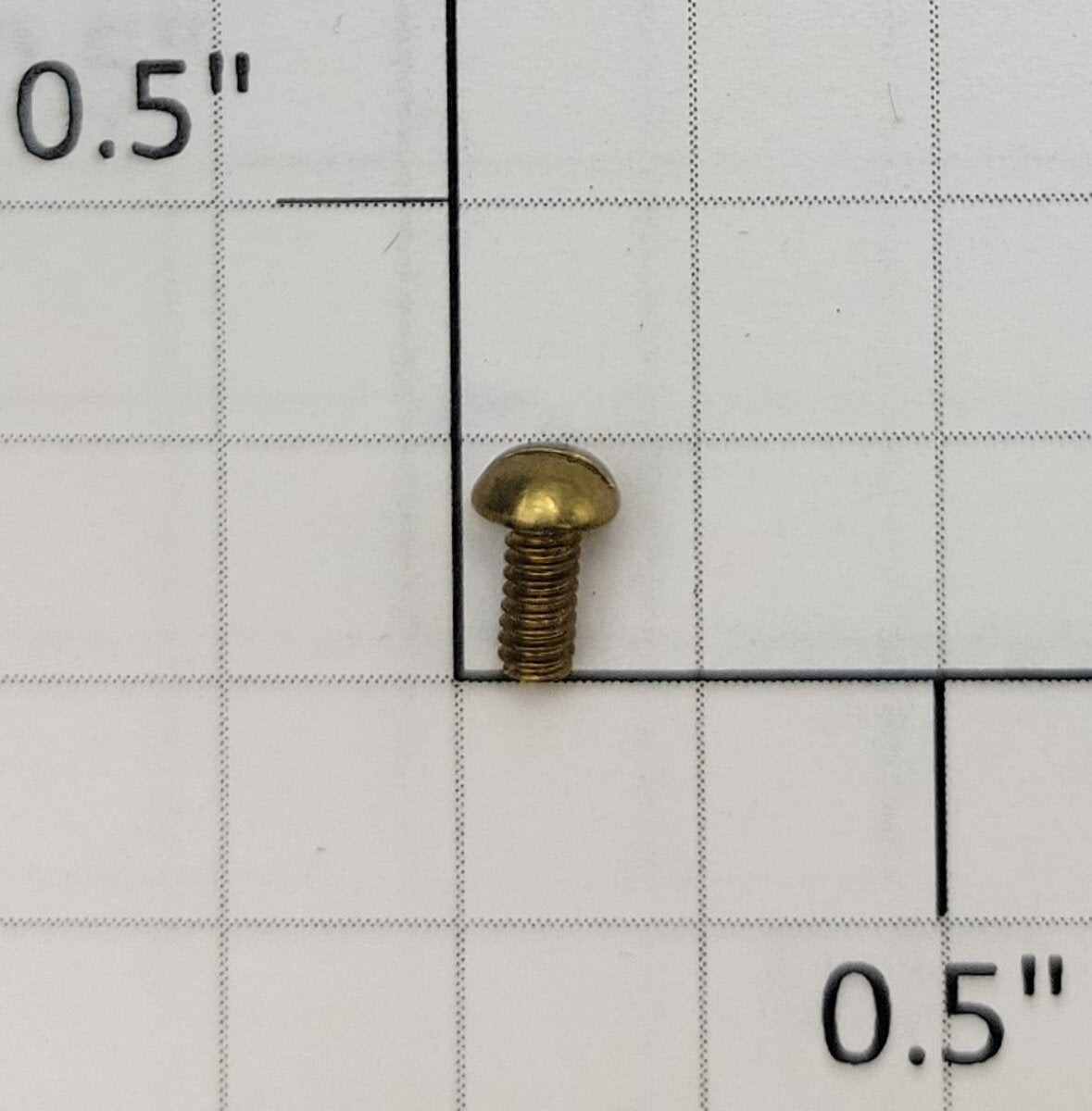 Acme #2-56 x 3/16" Brass Slotted Round Head Screw