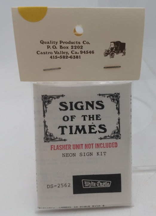 Quality Products Co. SS-2562 Signs of the Times White Castle Neon Sign Kit