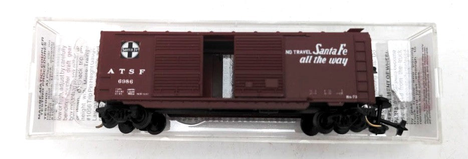 Micro-Trains 07700140 N Scale ATSF 50' Standard Single Door Boxcar #6986