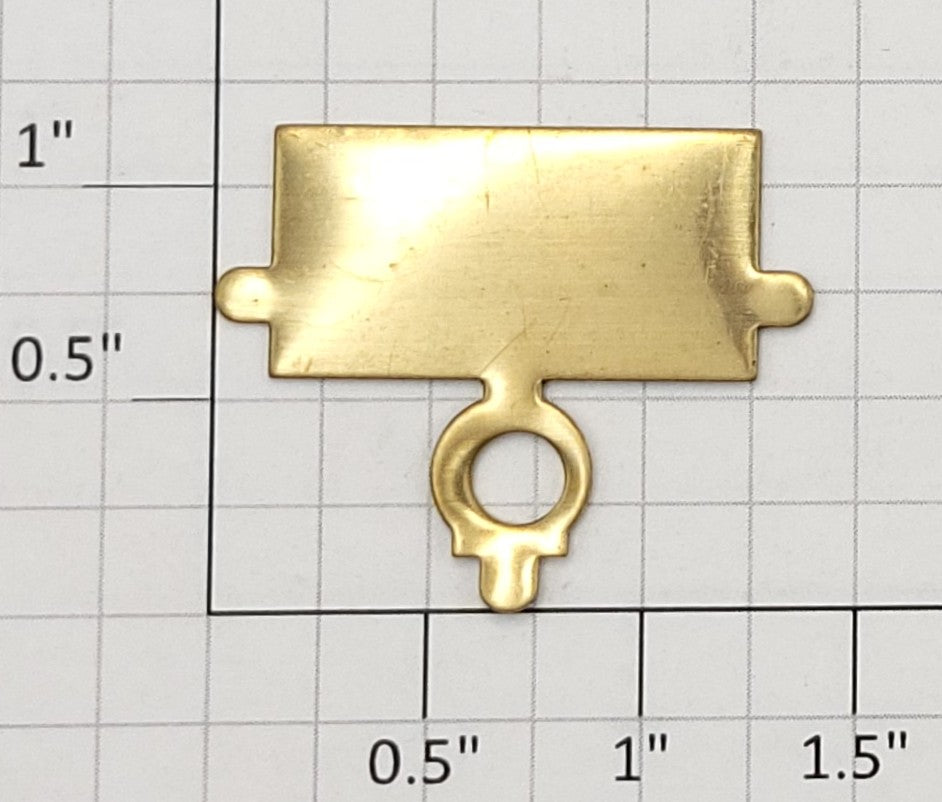 Ives 3251-10 Standard Gauge Brass Strap Type Headlight Lamp Cover / Not Bent