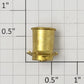 Acme 0511-2 G Scale Gold Painted Die-Cast Top Hat Style Smoke Stack