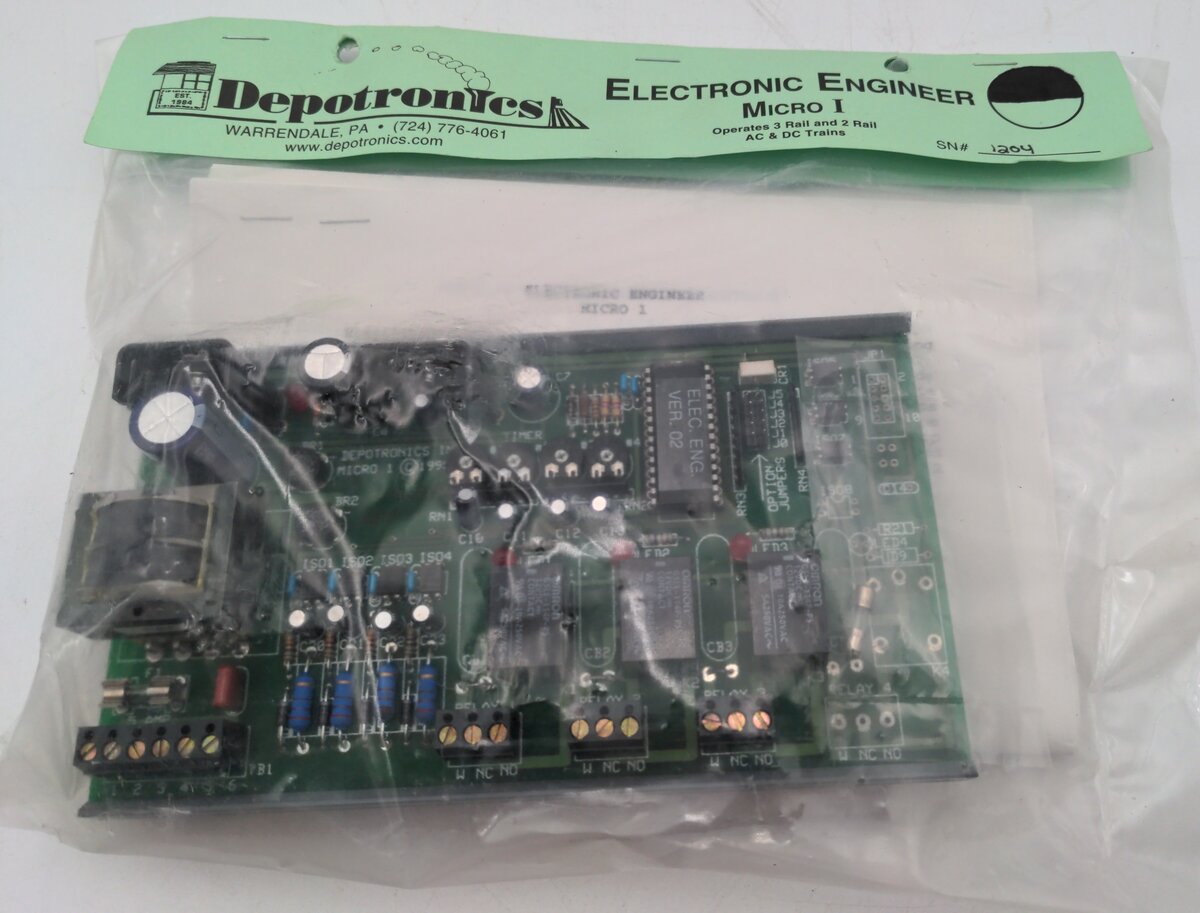 Depotronics 1204 Electronic Engineer Micro I Operates 3 And 2 Rail AC & DC