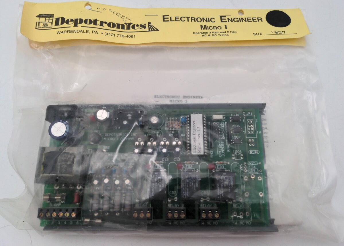Depotronics 1207 Electronic Engineer Micro I Operates 3 and 2 Rail AC & DC
