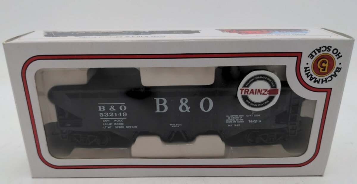 Bachmann 76036 HO Scale B & O/Baltimore & Ohio Quad Hopper Road # 532149
