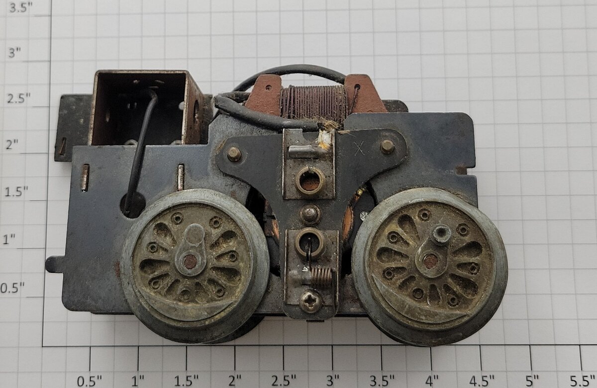 Marx MX-20-3 O Gauge Steam Chassis Motor Assembly without E-Unit and Bulb