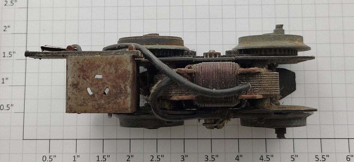 Marx MX-20-3 O Gauge Steam Chassis Motor Assembly without E-Unit and Bulb