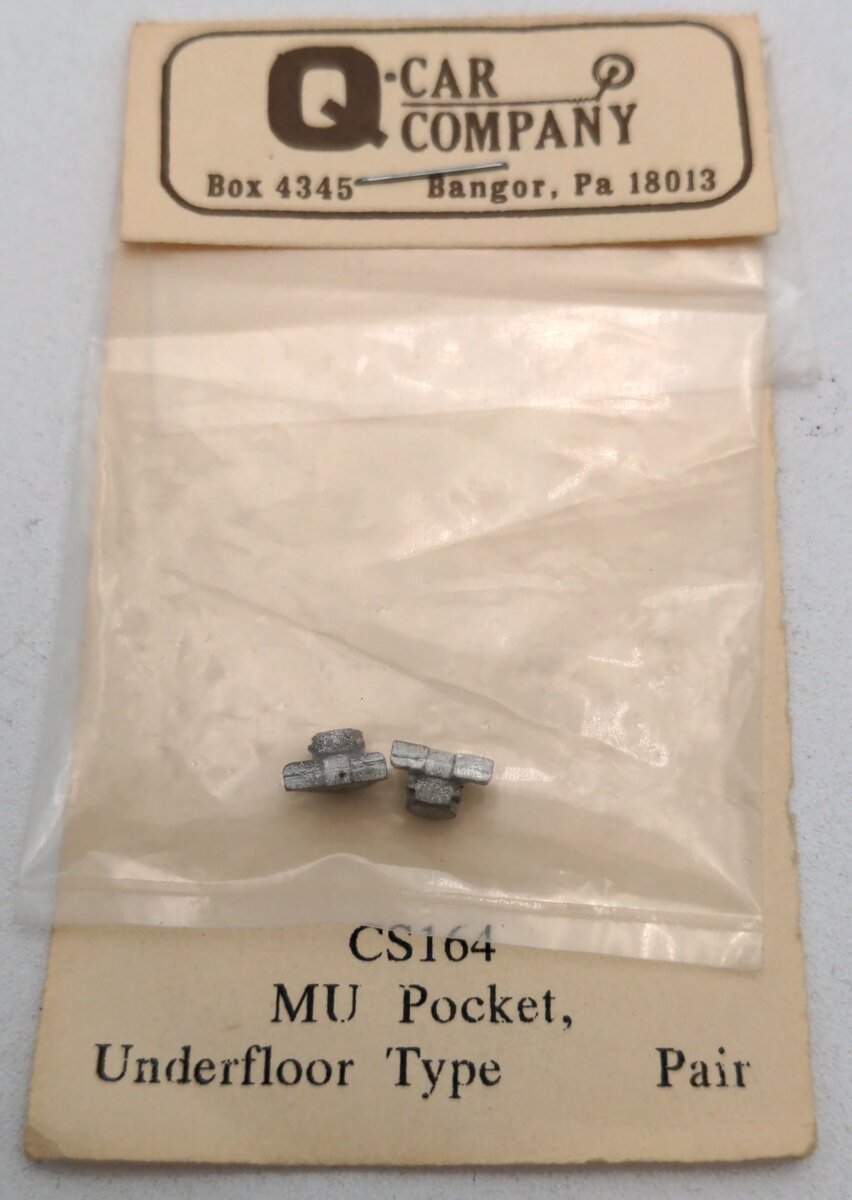 Q-Car Company CS164 O Scale MU Pocket Underfloor Type Pair