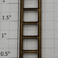 Lionel 400E-82 Brass 6-Rung Tender Ladder