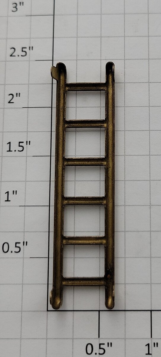 Lionel 400E-82 Brass 6-Rung Tender Ladder