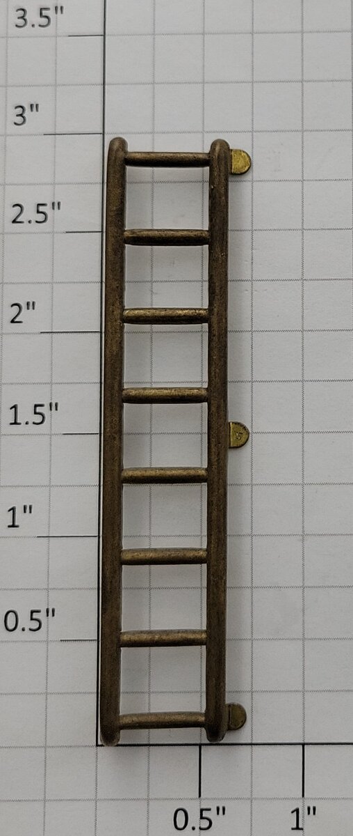 Lionel 213-6 Brass 8-Rung 200 & 500 Series Stock, Reefer, & Boxcar Ladder