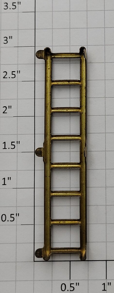 Lionel 213-6 Brass 8-Rung 200 & 500 Series Stock, Reefer, & Boxcar Ladder