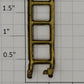 Lionel 815-5 O Gauge Prewar Brass 4-Rung Tank Car Ladder #815, 2815