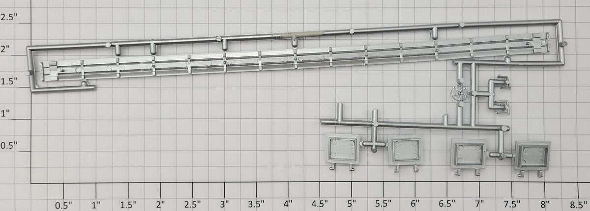 S-Helper SHS-656-04 Silver Reefer Roof Set Sprue