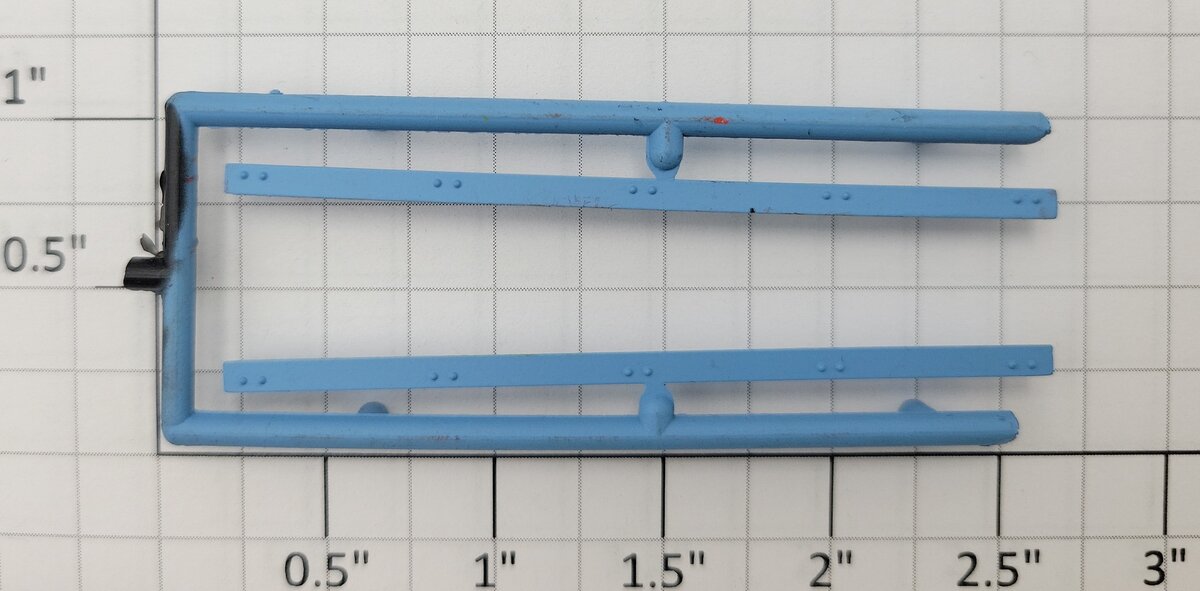 S-Helper 652-04-04-BB Bright Blue Bottom Door Guide Sprue (Set of 2)