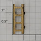 Acme 0512-15 O Gauge Brass 4-Rung Ladder with Tabs