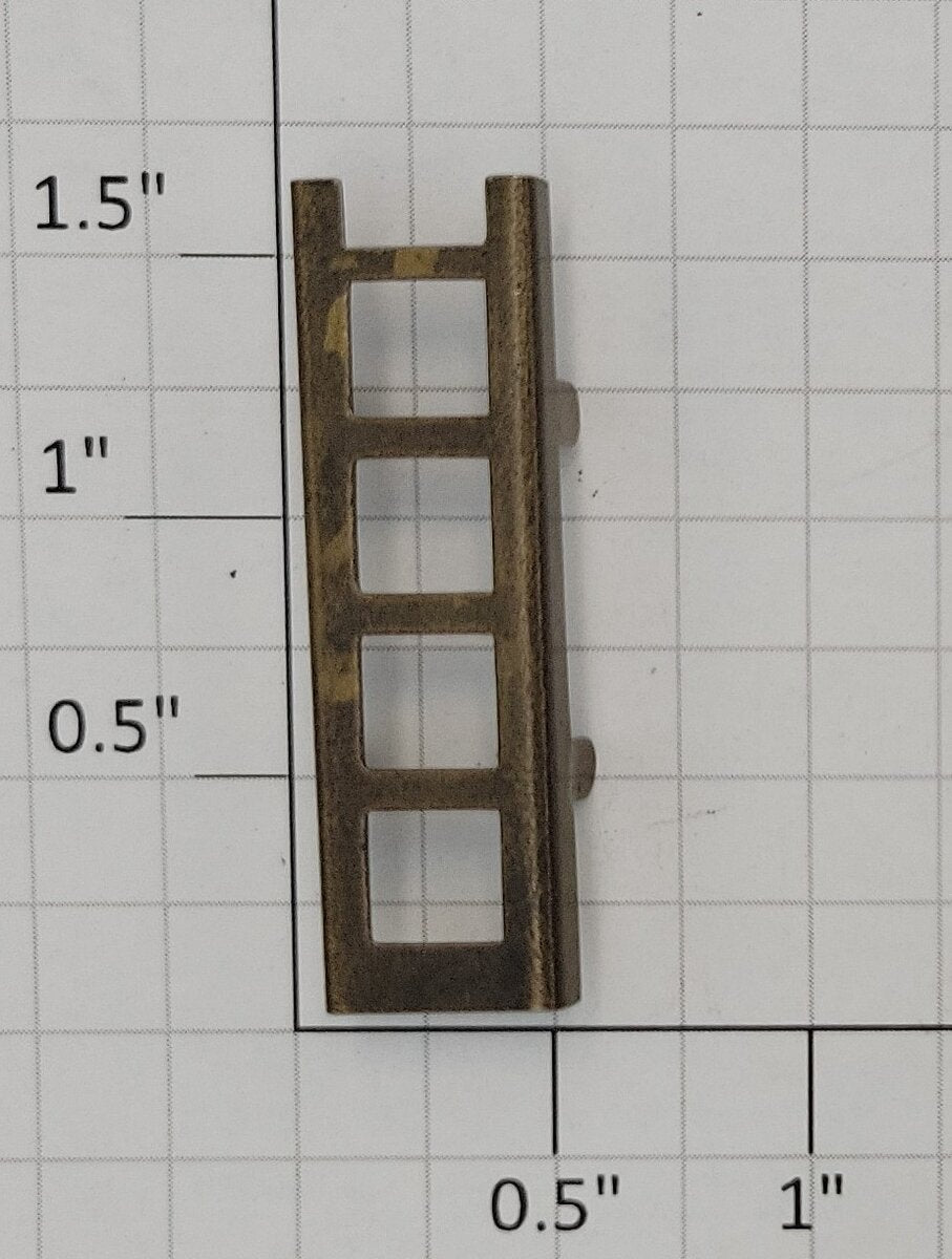 Acme 0512-16 O Gauge Brass 5-Rung Ladder with Tabs
