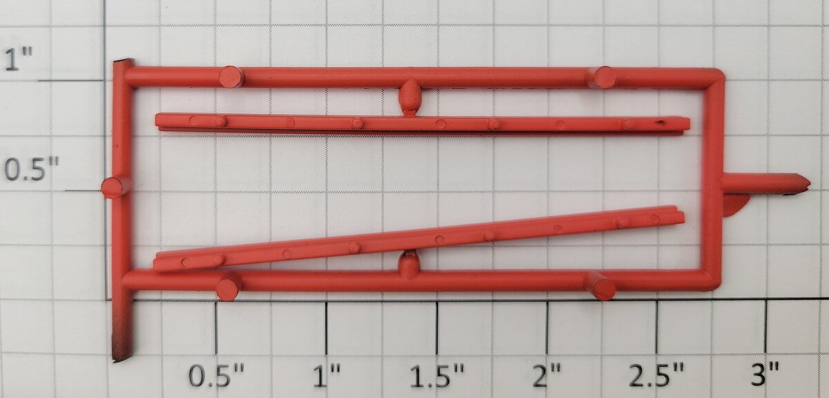 S-Helper 652-04-04-O Orange Bottom Door Guide Sprue (Set of 2)