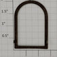 Lionel 127-114 Green Arched Lioneltown Station Window Frame with Tabs