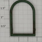 Lionel 127-114 Green Arched Lioneltown Station Window Frame with Tabs