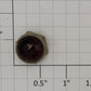 Acme 0512-20 Vintage Panel Mount Red Jewel Lens Cover with Nut