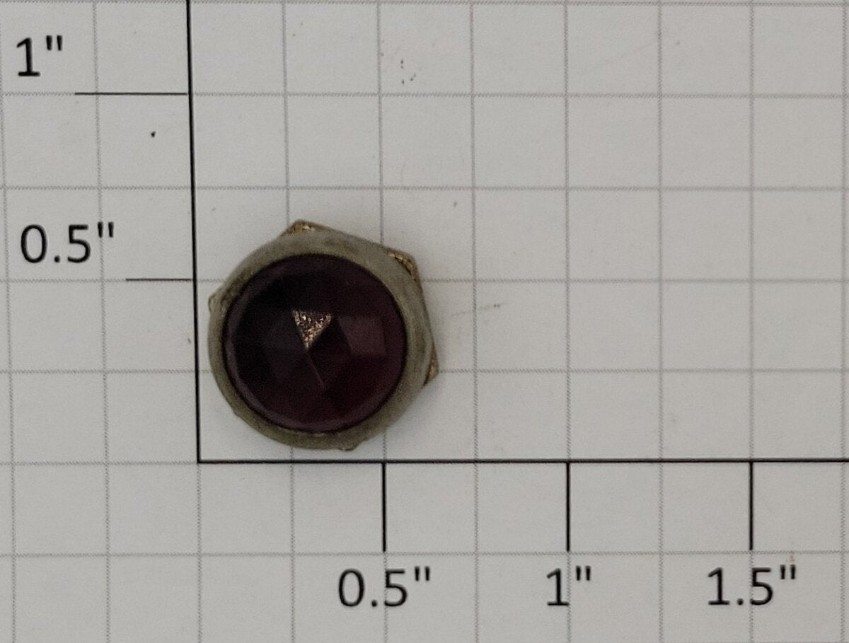 Acme 0512-20 Vintage Panel Mount Red Jewel Lens Cover with Nut