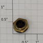 Acme 0512-20 Vintage Panel Mount Red Jewel Lens Cover with Nut