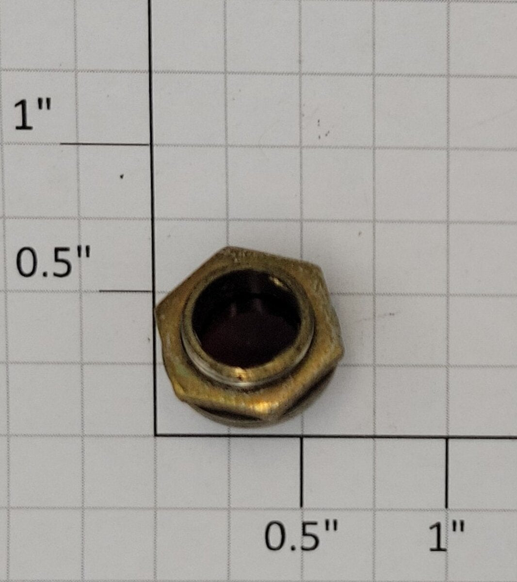 Acme 0512-20 Vintage Panel Mount Red Jewel Lens Cover with Nut