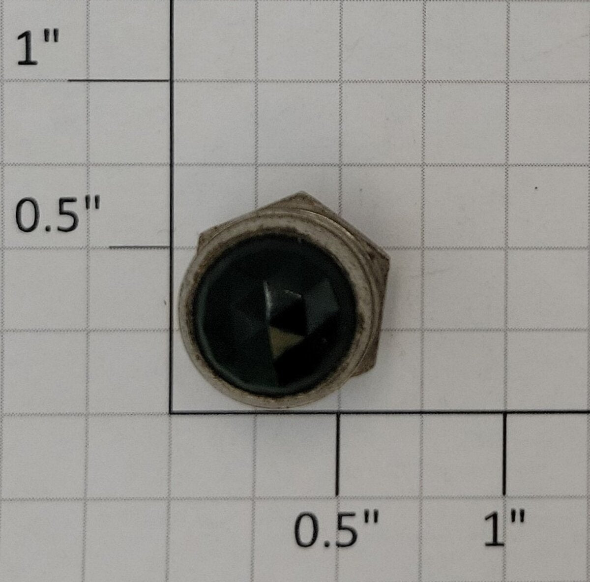 Acme 0512-21 Vintage Panel Mount Green Jewel Lens Cover with Nut