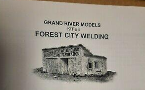 Grand River Models 003 S Scale Forest City Welding Building Kit