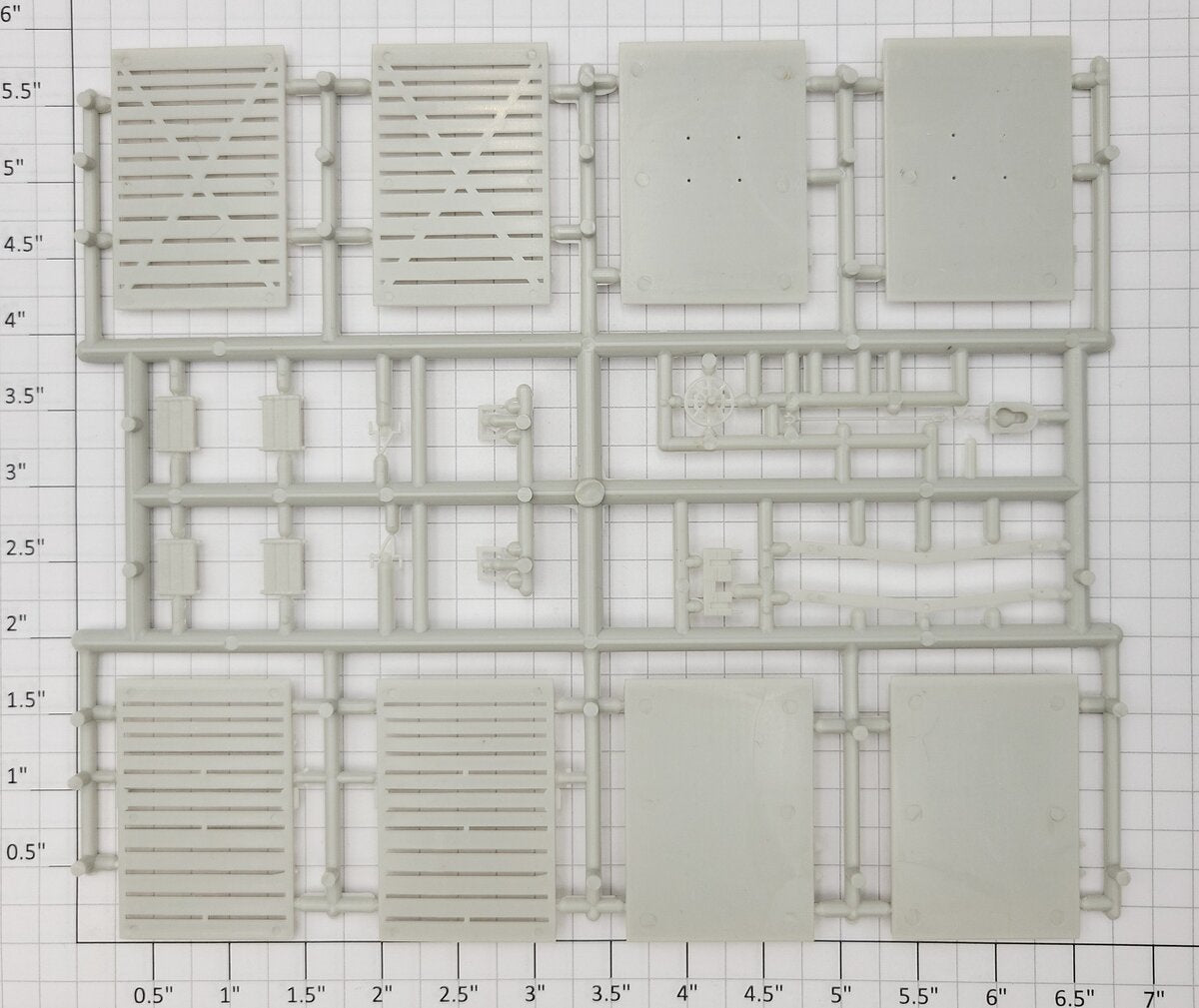 S-Helper 652-03-U Unpainted Box Car / Stock Car Trim and Doors Sprue