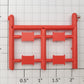 S-Helper 652-03-06-RO Red Orange Stock Car / Box Car Tact Board (Set of 4)