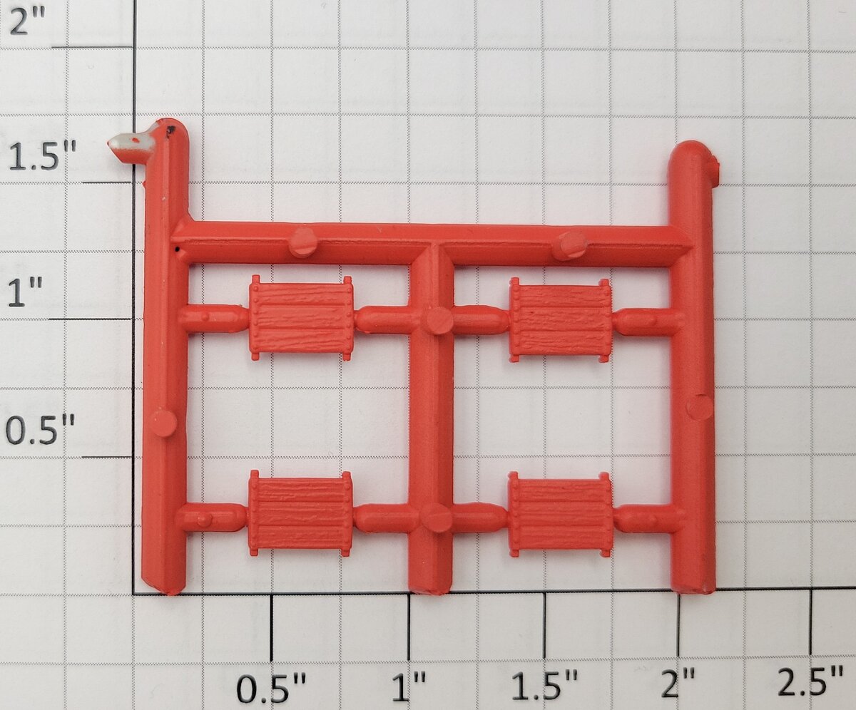S-Helper 652-03-06-RO Red Orange Stock Car / Box Car Tact Board (Set of 4)