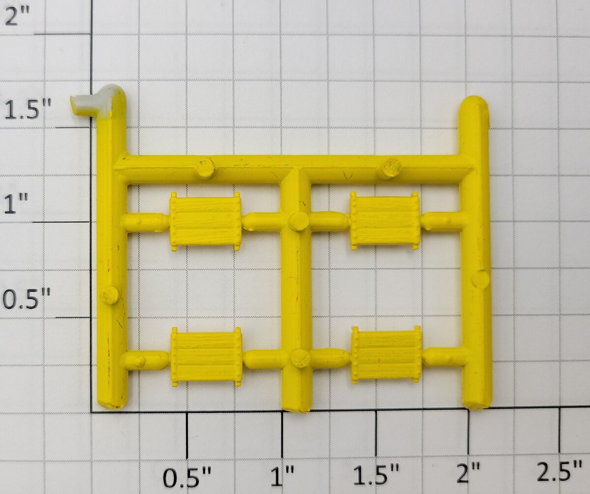 S-Helper 652-03-06-BY Bright Yellow Stock Car / Box Car Tact Board (Set of 4)